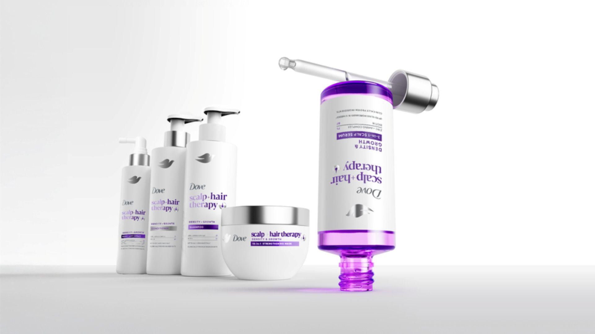 Dove Scalp+Hair Therapy collectie Density & Growth.