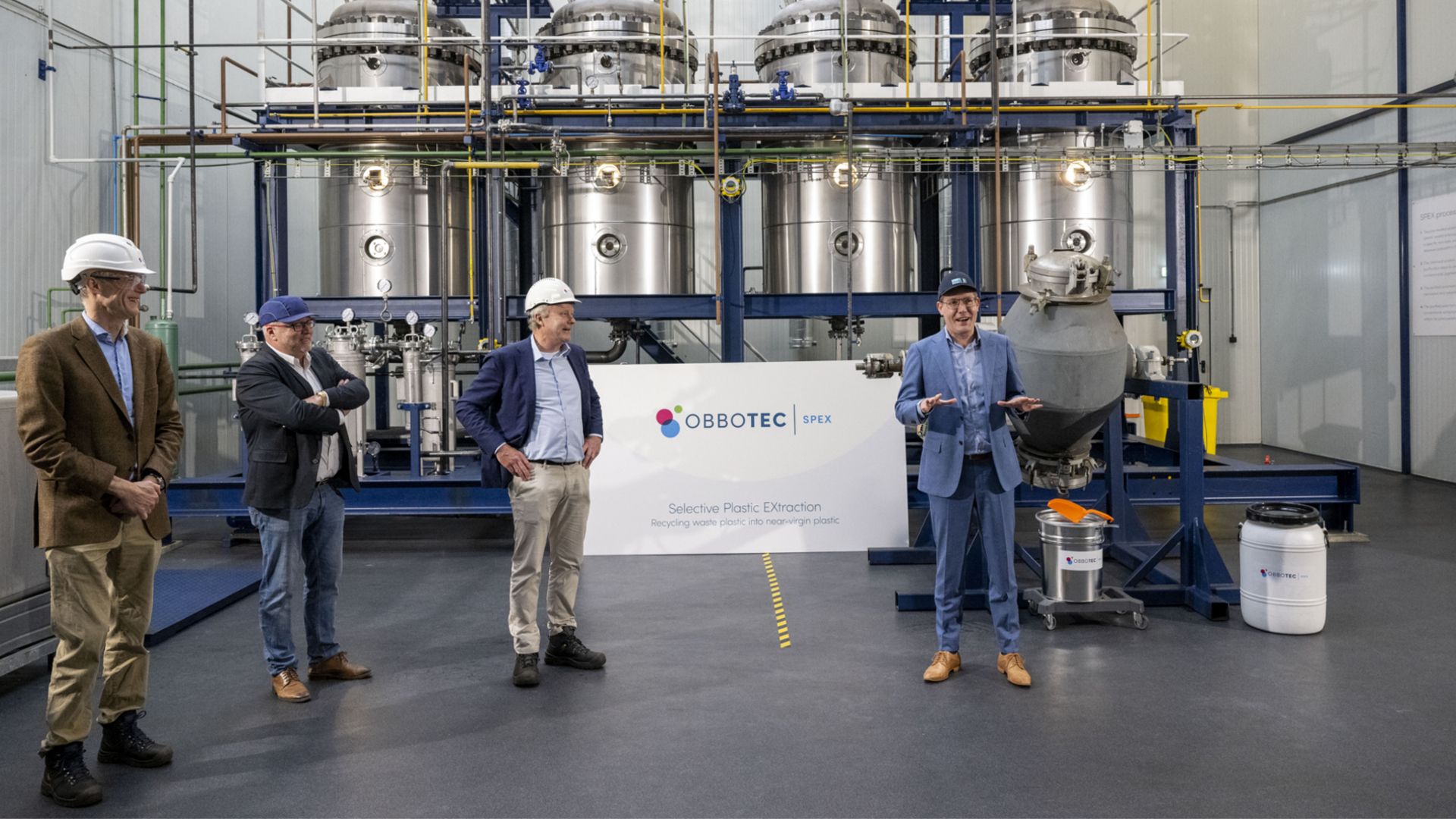 Opening recycling faciliteit OBBOTEC in Plant One Rotterdam